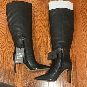 NWT. Wide calf. Vince Camuto leather boots. Perfect for cold weather.
